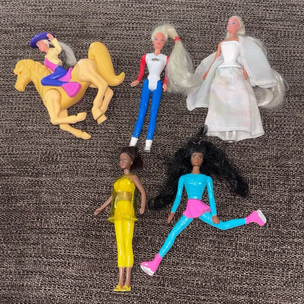 Barbie Lot of McDonalds Happy Meal Figures Vintage 1990s set of 5 Collectible